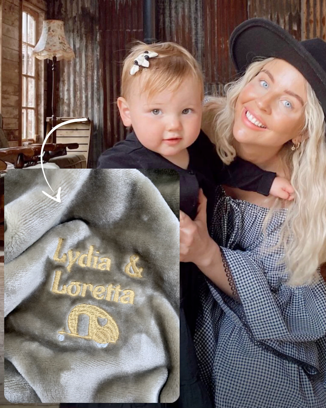 Inside Lydia Bright's adorable caravan as she reveals her Cozy Crew Club Blanket