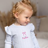 Knitted Bow Frill Romper