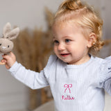 Knitted Bow Frill Romper