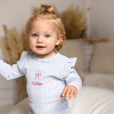 Knitted Bow Frill Romper