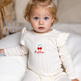 Knitted Cherry Romper