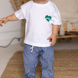 Cozy Heart Club Graphic Tee - White - Green Heart