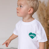 Cozy Heart Club Graphic Tee - White - Green Heart