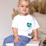 Cozy Heart Club Graphic Tee - White - Green Heart