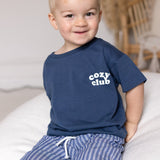 Cozy Crew Club Graphic Tee - Navy