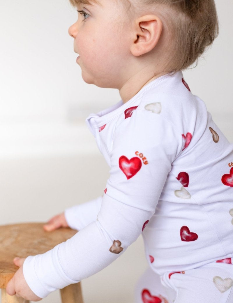 COZY In Love Cotton Zip Sleepsuit One Piece - Cozy Crew Club