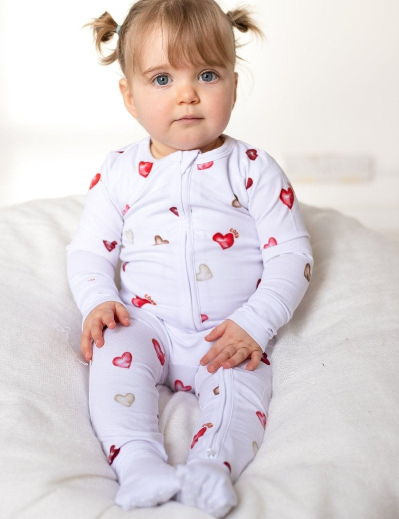 COZY In Love Cotton Zip Sleepsuit One Piece - Cozy Crew Club