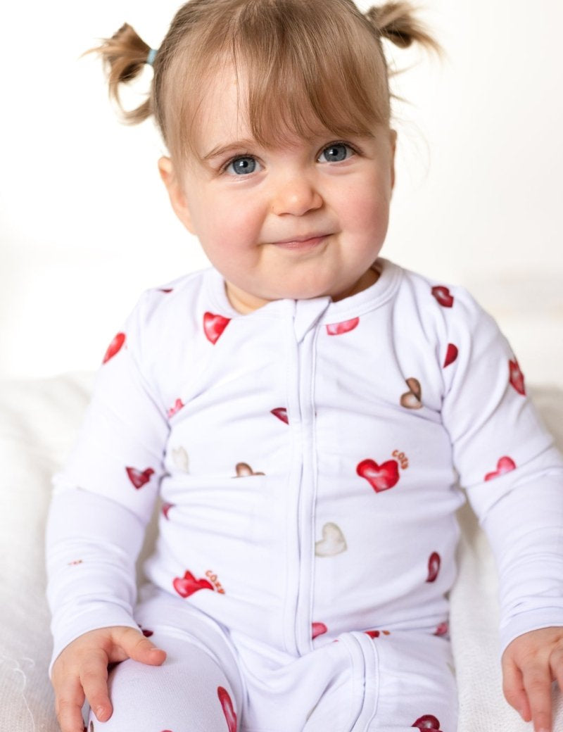 COZY In Love Cotton Zip Sleepsuit One Piece - Cozy Crew Club