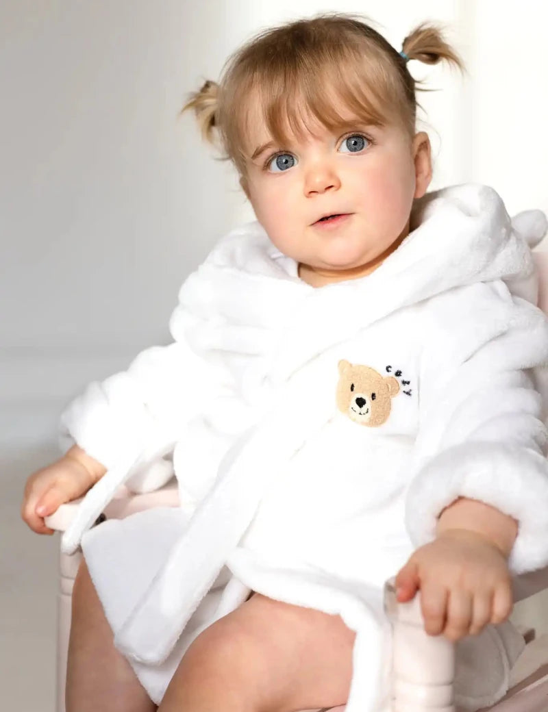 COZY Bear Hooded Dressing Gown Bear Ears - White Cozy Crew Club Dressing Gown mora-uk.myshopify.com cozy-bear-hooded-dressing-gown-bear-ears-white baby, bath, bathrobe, bear, dressing gown, hooded, new in, personalise, soft, zero COZY Bear Hooded Dressing Gown Bear Ears - White Cozy Crew Club Dressing Gown mora-uk.myshopify.com cozy-bear-hooded-dressing-gown-bear-ears-white baby, bath, bathrobe, bear, dressing gown, hooded, new in, personalise, soft, zero