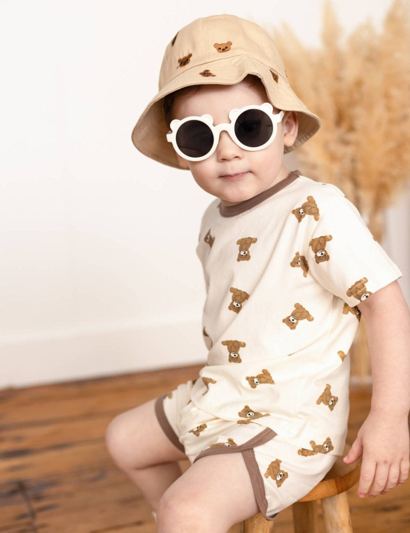 Bear 2 Piece T-Shirt & Shorts Set - Cozy Crew Club