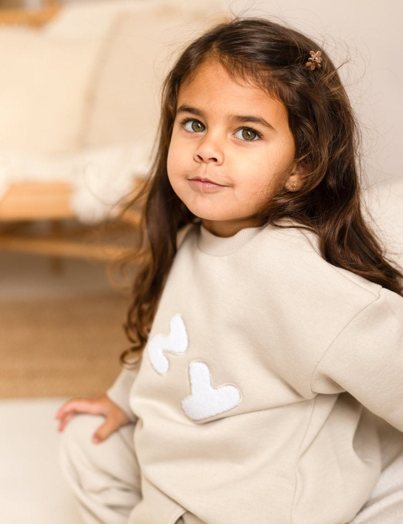 The COZY Little Lounger Tracksuit Stone - Cozy Crew Club
