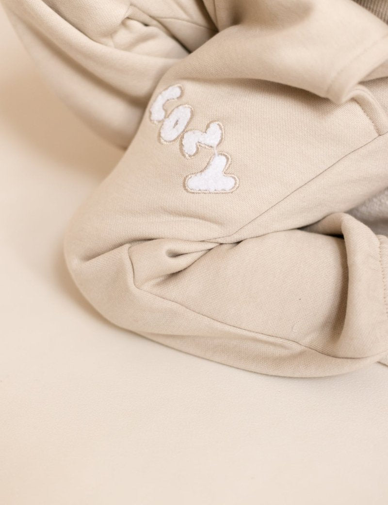 The COZY Little Lounger Tracksuit Stone - Cozy Crew Club