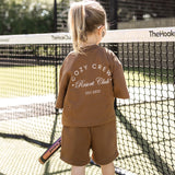 Mini Cozy Crew Resort Club Tee - Toffee
