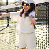 Mini Cozy Crew Resort Club Tee - Snow White