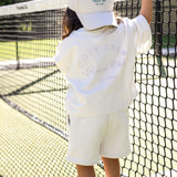 Mini Cozy Crew Resort Club Shorts - Snow White