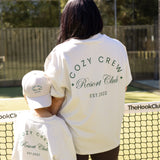 Adult Cozy Crew Resort Club Tee - Ash Grey