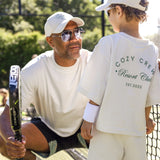 Adult Cozy Crew Resort Club Tee - Ash Grey