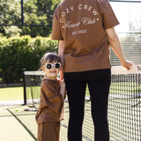 Adult Cozy Crew Resort Club Tee - Toffee