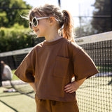 Mini Cozy Crew Resort Club Tee - Toffee