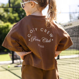 Mini Cozy Crew Resort Club Tee - Toffee