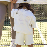 Mini Cozy Crew Resort Club Shorts - Snow White