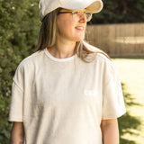 Adult COZY Terry Towel Tee - Sand