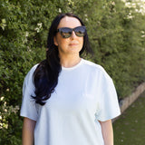 Adult COZY Terry Towel Tee - Blue