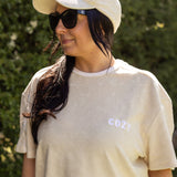 Adult COZY Terry Towel Tee - Sand