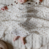 The Love Heart Muslin Blanket Swaddle