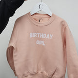 Sample Sale - Jumper with Birthday Girl on pink or Birthday Boy on Blue