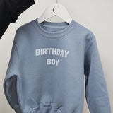 Sample Sale - Jumper with Birthday Girl on pink or Birthday Boy on Blue