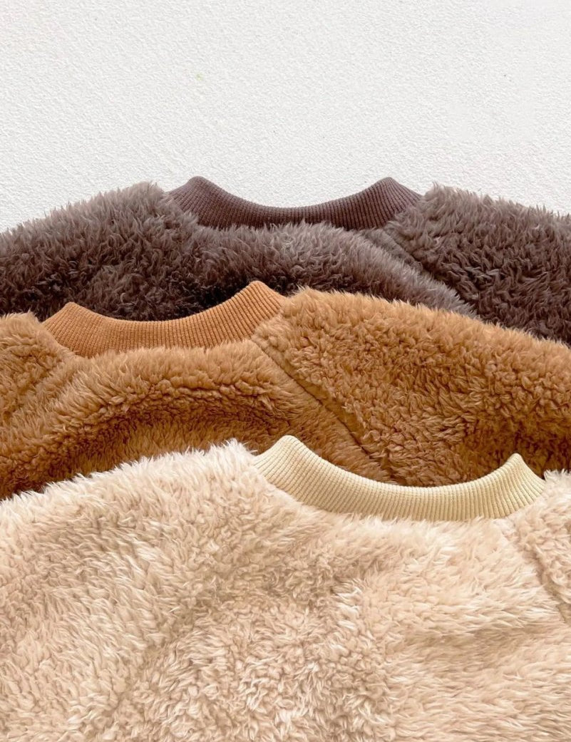 The Fur Bear Knitted Hooded Pramsuit - Cozy Crew Club