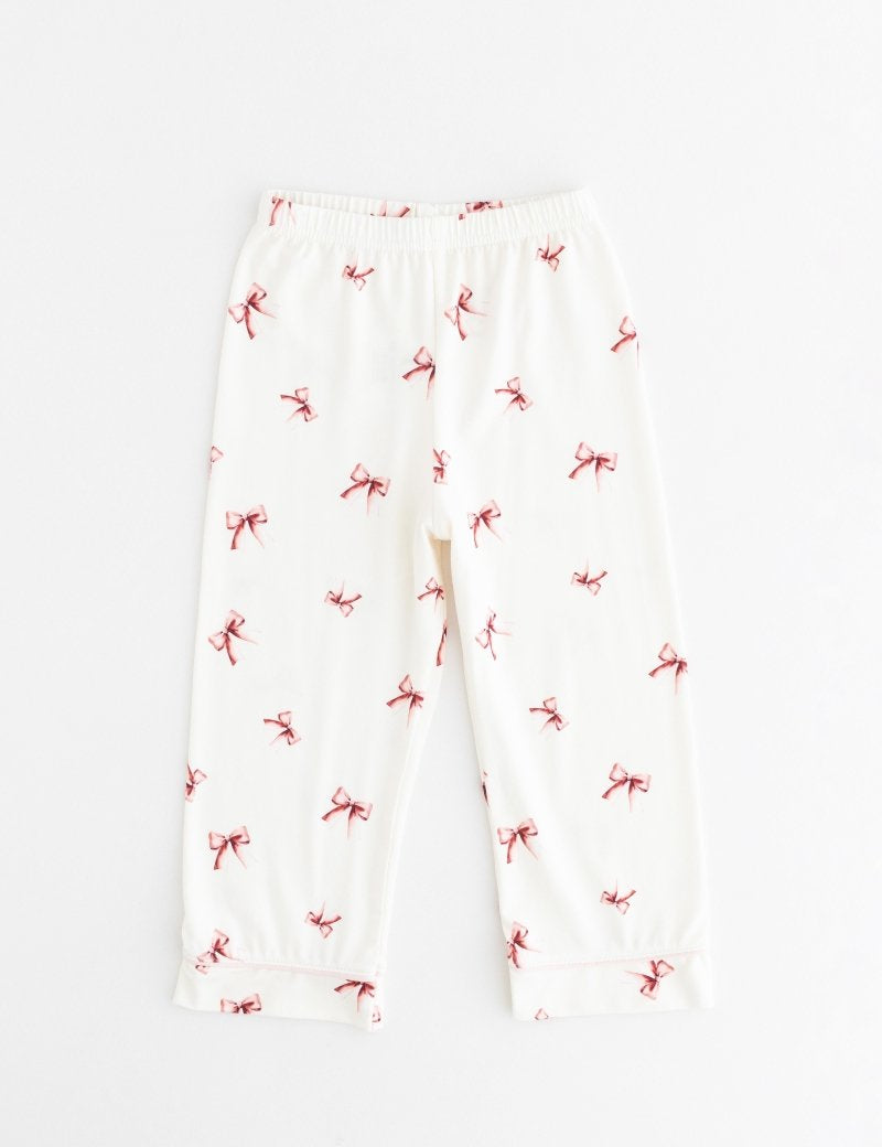 Mini COZY Rosy Ribbon Pyjamas Set - Cozy Crew Club