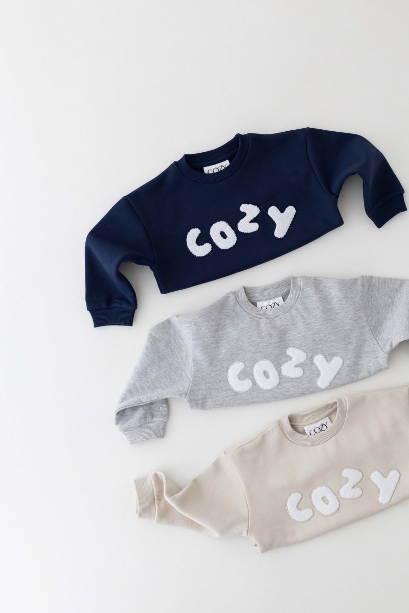 The COZY Little Lounger Tracksuit Navy - Cozy Crew Club