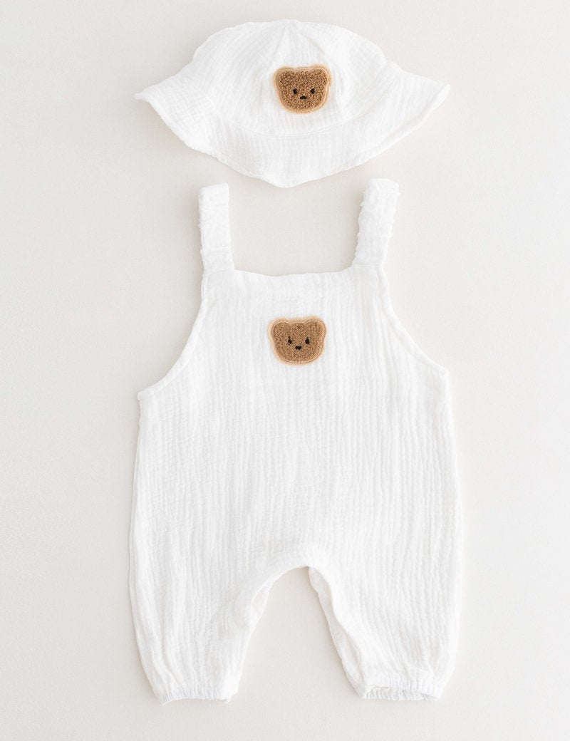 The Bear Set Hat & Romper - Cozy Crew Club