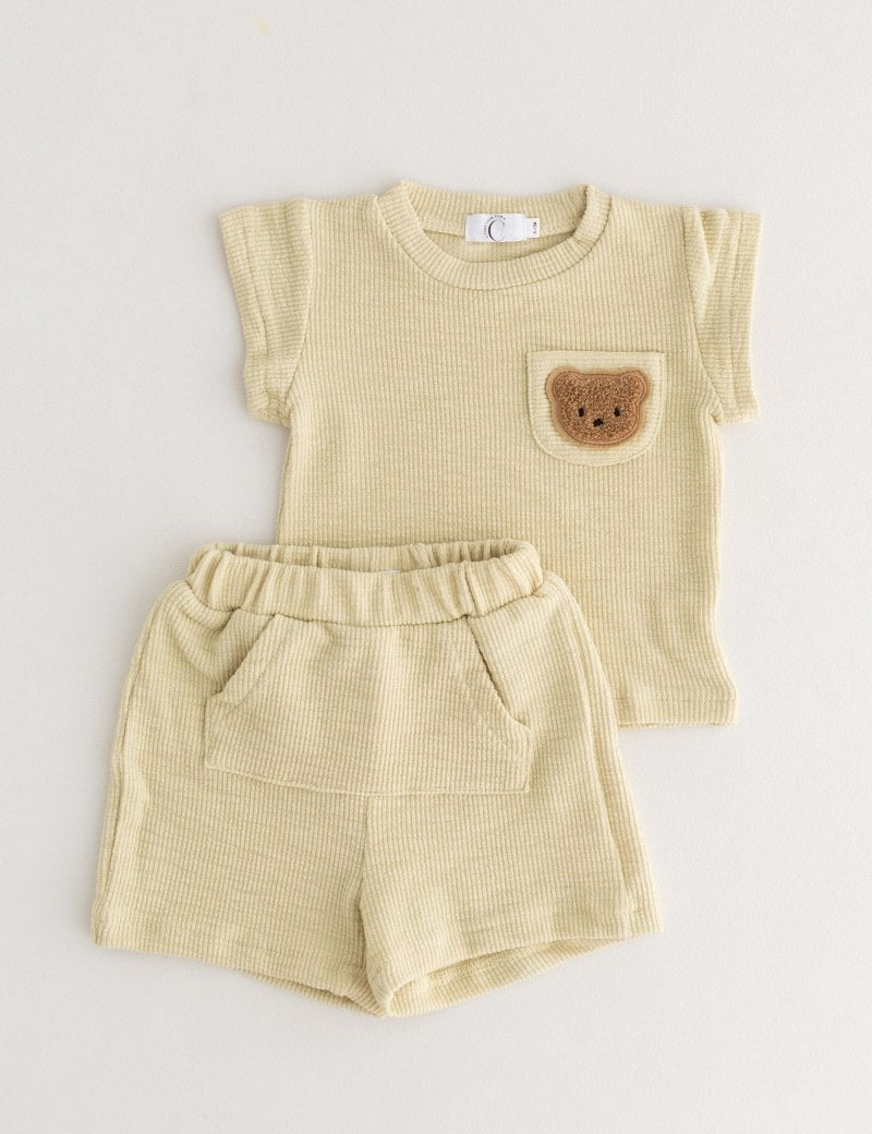The Coloured Bear 2 Piece T-Shirt & Shorts Set - Cozy Crew Club