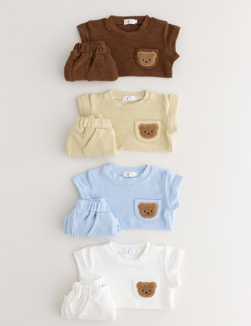 The Coloured Bear 2 Piece T-Shirt & Shorts Set - Cozy Crew Club