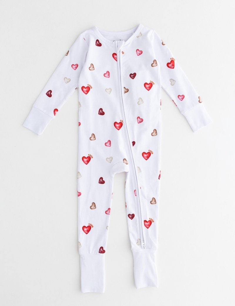COZY In Love Cotton Zip Sleepsuit One Piece - Cozy Crew Club