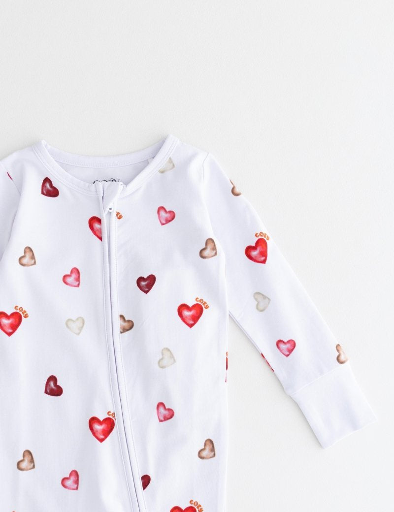 COZY In Love Cotton Zip Sleepsuit One Piece - Cozy Crew Club