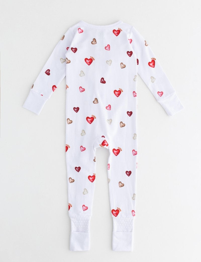 COZY In Love Cotton Zip Sleepsuit One Piece - Cozy Crew Club