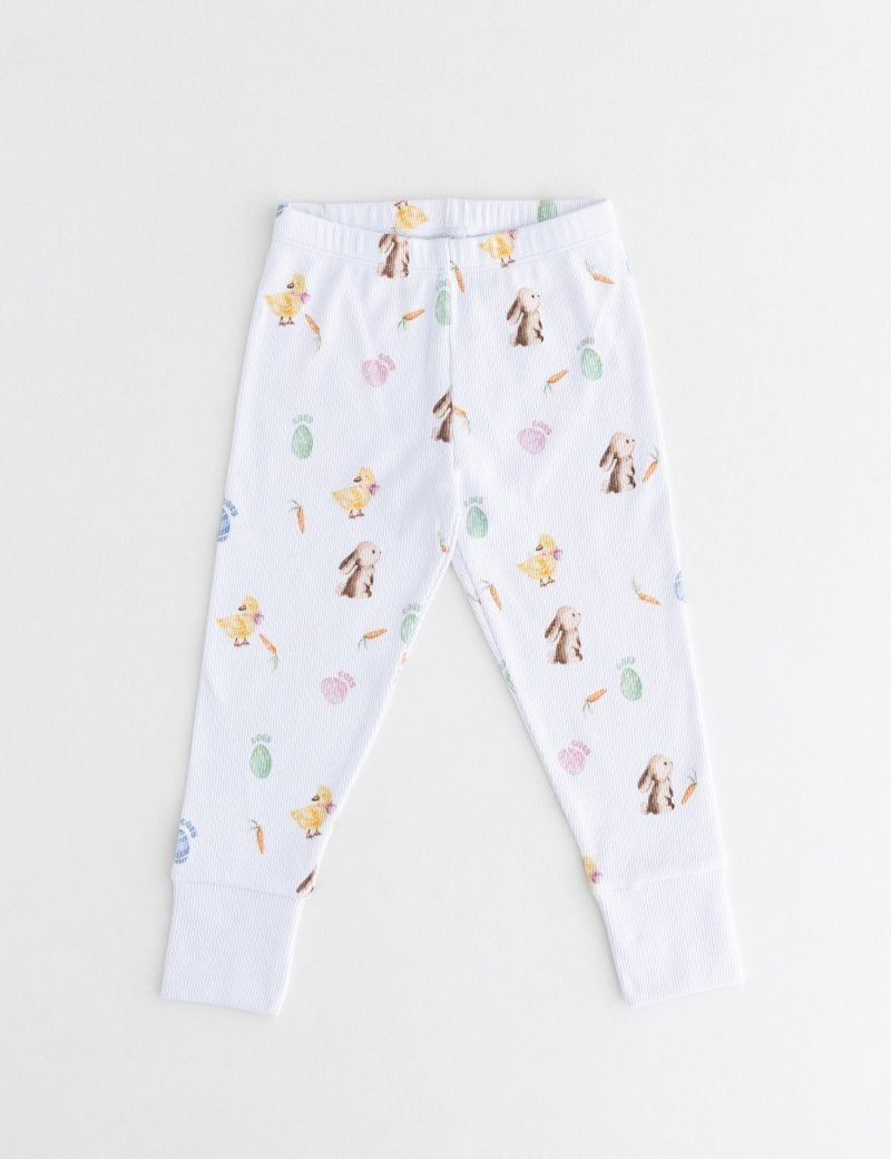 The COZY Hop Ribbed Cotton Two-Piece Set Long Sleeve Pyjamas - Cozy Crew Club