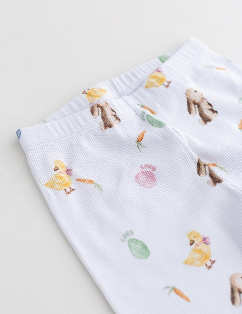 The COZY Hop Ribbed Cotton Two-Piece Set Long Sleeve Pyjamas - Cozy Crew Club