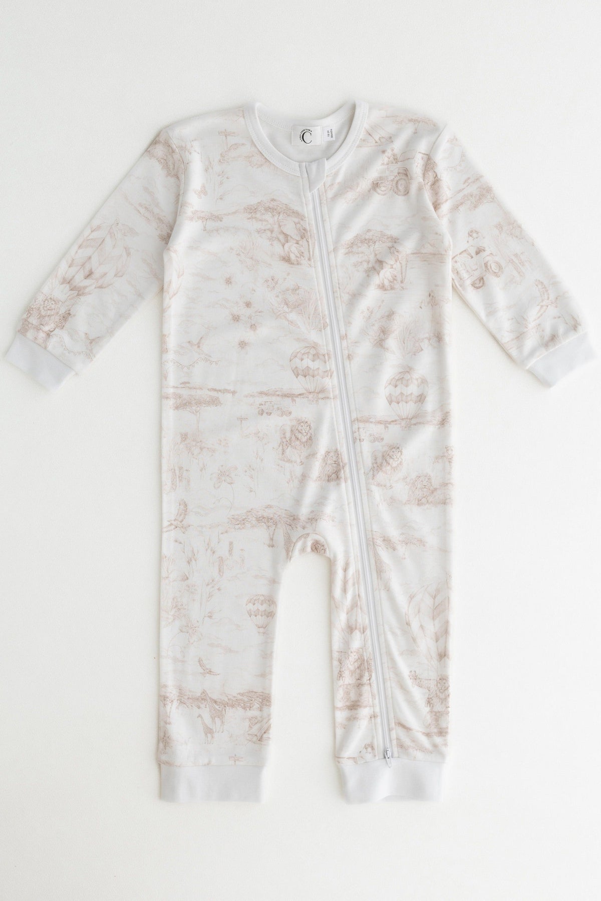 Lyons Den Cozy x Victoria Sanders Sleepsuit Parchment