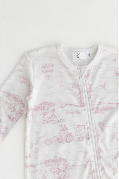 Lyons Den Cozy x Victoria Sanders Sleepsuit Baby Pink