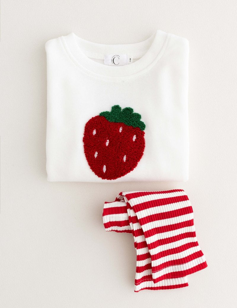 COZY Strawberry | Sweatshirt + Leggings - Cozy Crew Club