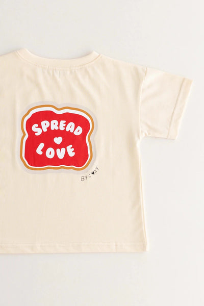 Spread The Love Cozy Crew Club Graphic Tee 100% Cotton