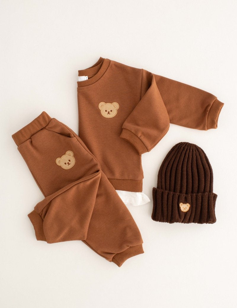 The Bear Colour Tracksuit 100% Cotton - Cozy Crew Club