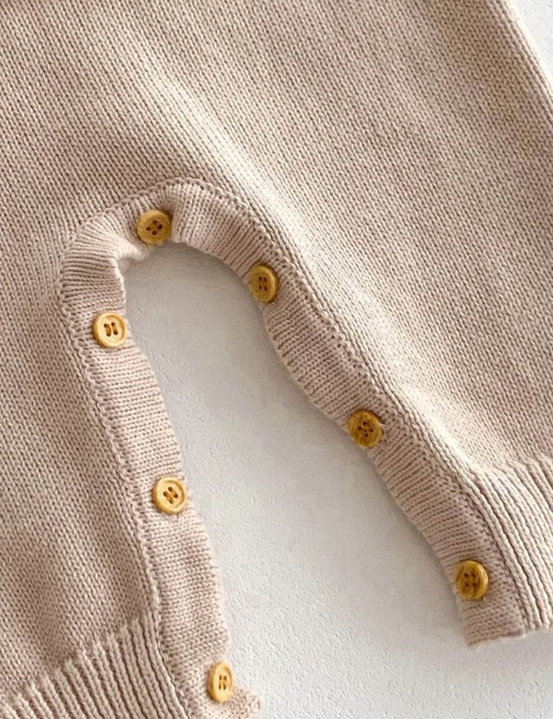 Waffle Bear One Piece Playsuit - Cozy Crew Club