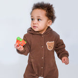 The Ultimate Bear Knitted Hooded Playsuit
