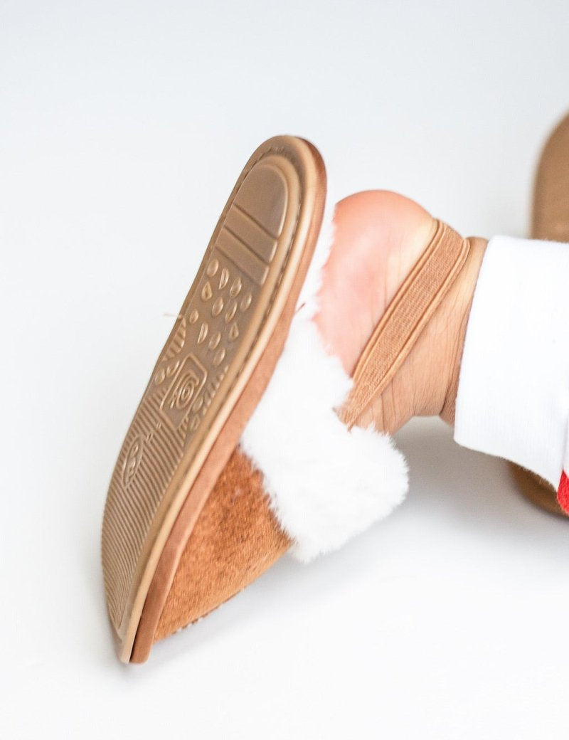 The Fur Slippers Beige, Brown or Pink - Cozy Crew Club